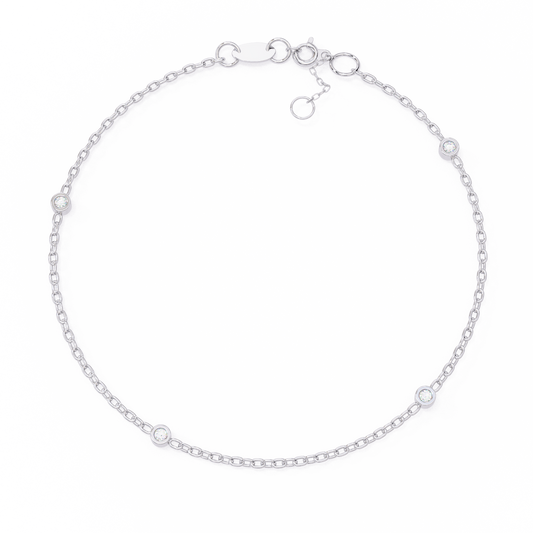 Silver Starlit Grace bracelet