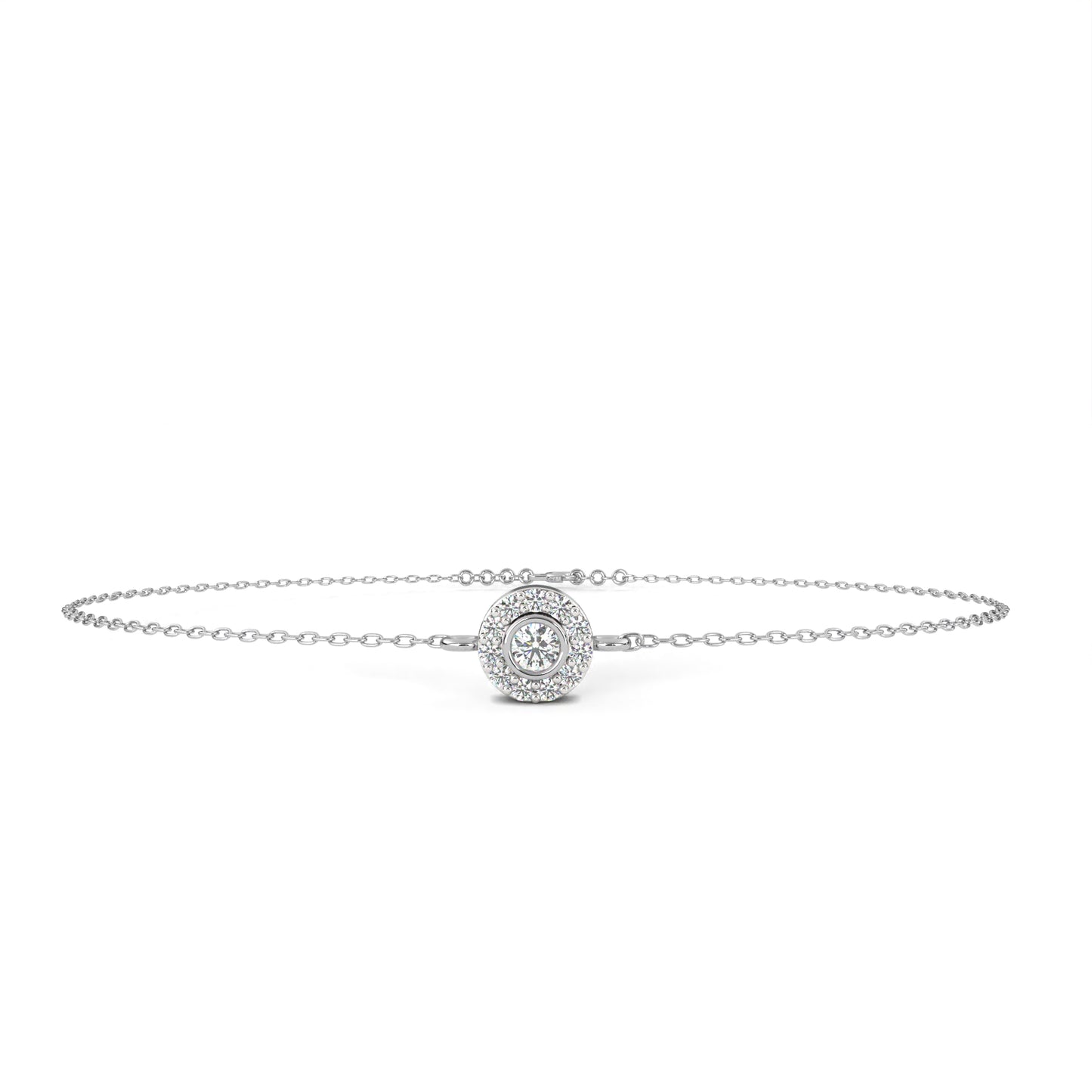 Silver Lumière halo bracelet