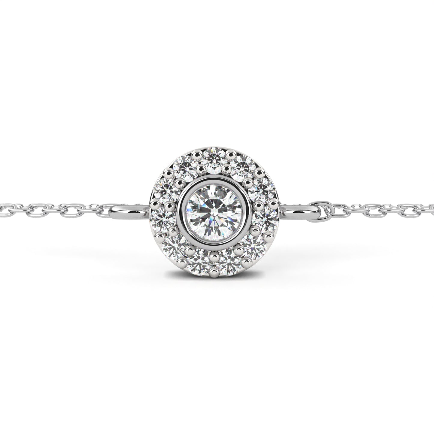 Silver Lumière halo bracelet