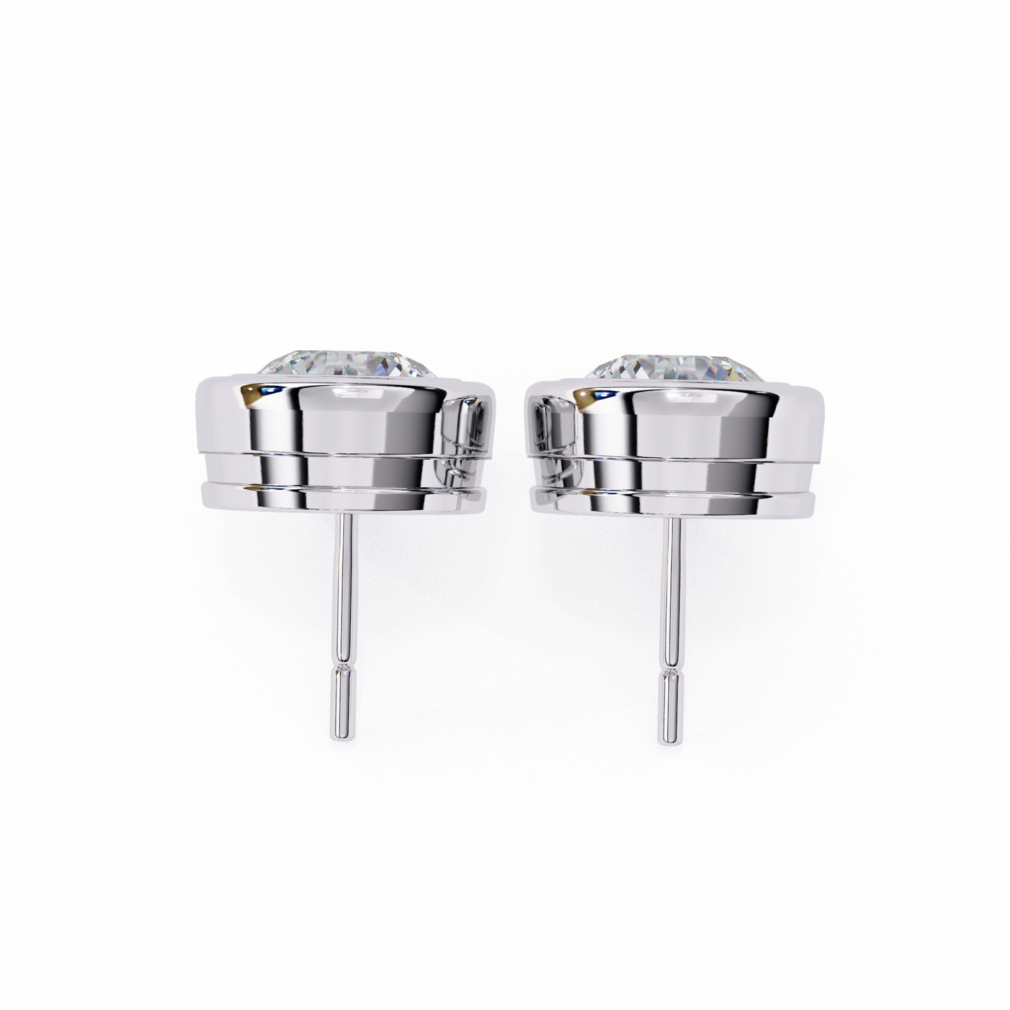 Silver Halo Spark earrings