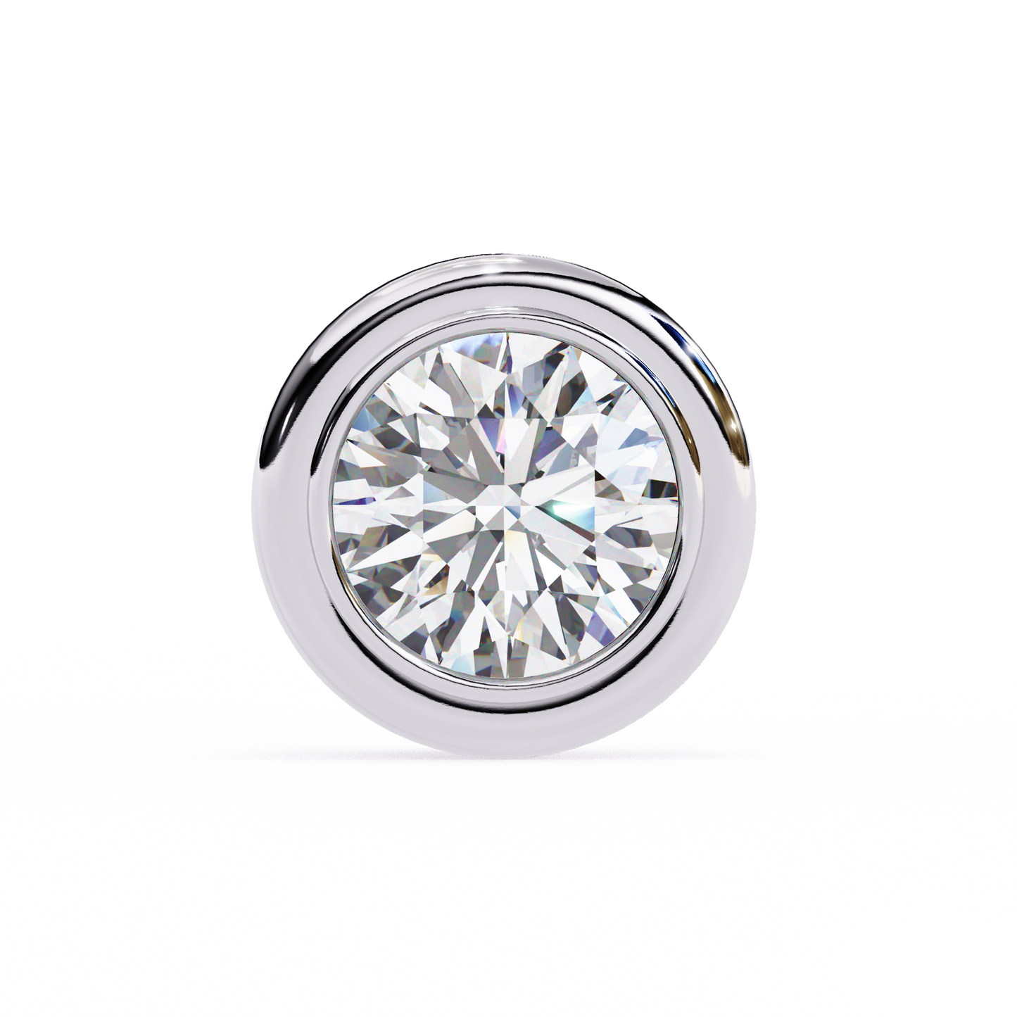 Silver Halo Spark earrings