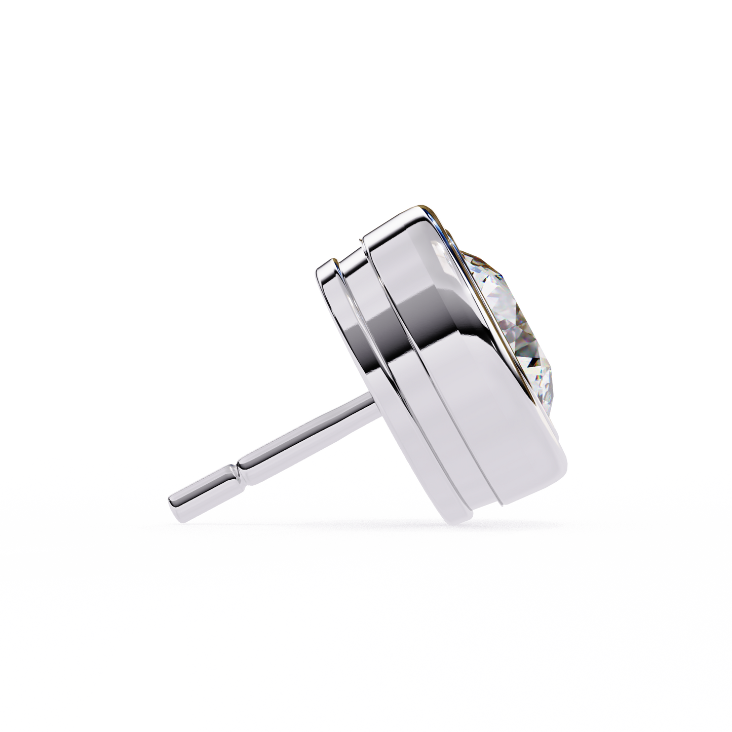 Silver Halo Spark earrings