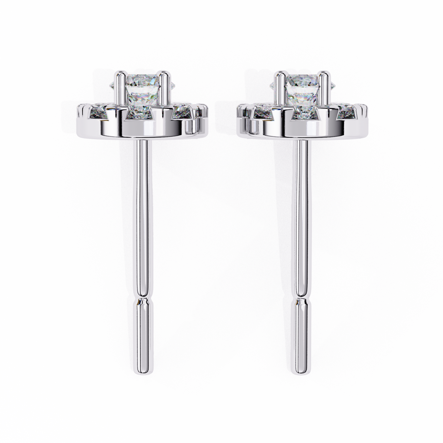 Silver Celestial Glow earrings
