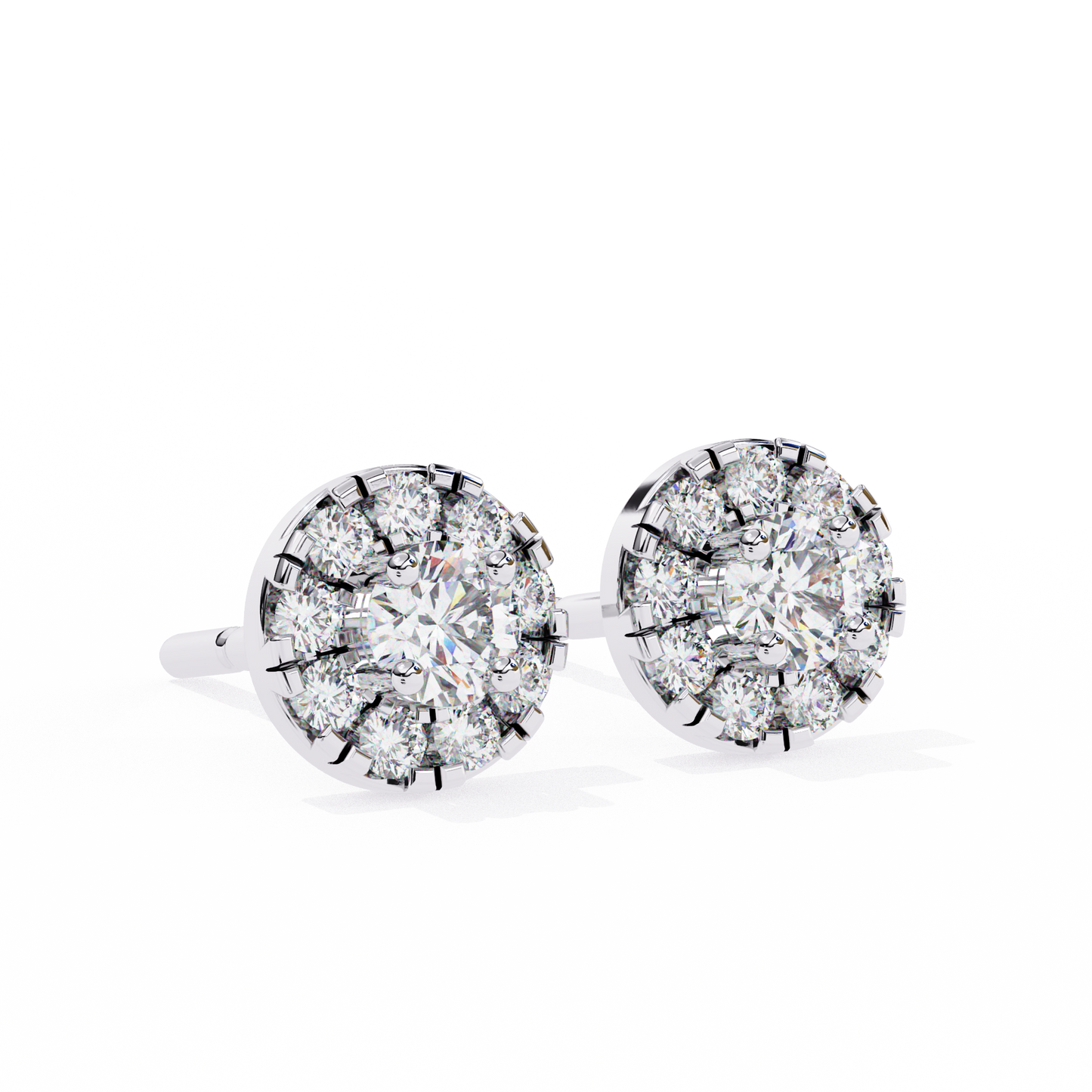 Silver Celestial Glow earrings