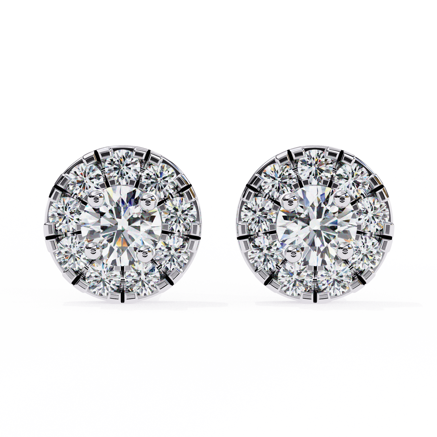 Silver Celestial Glow earrings