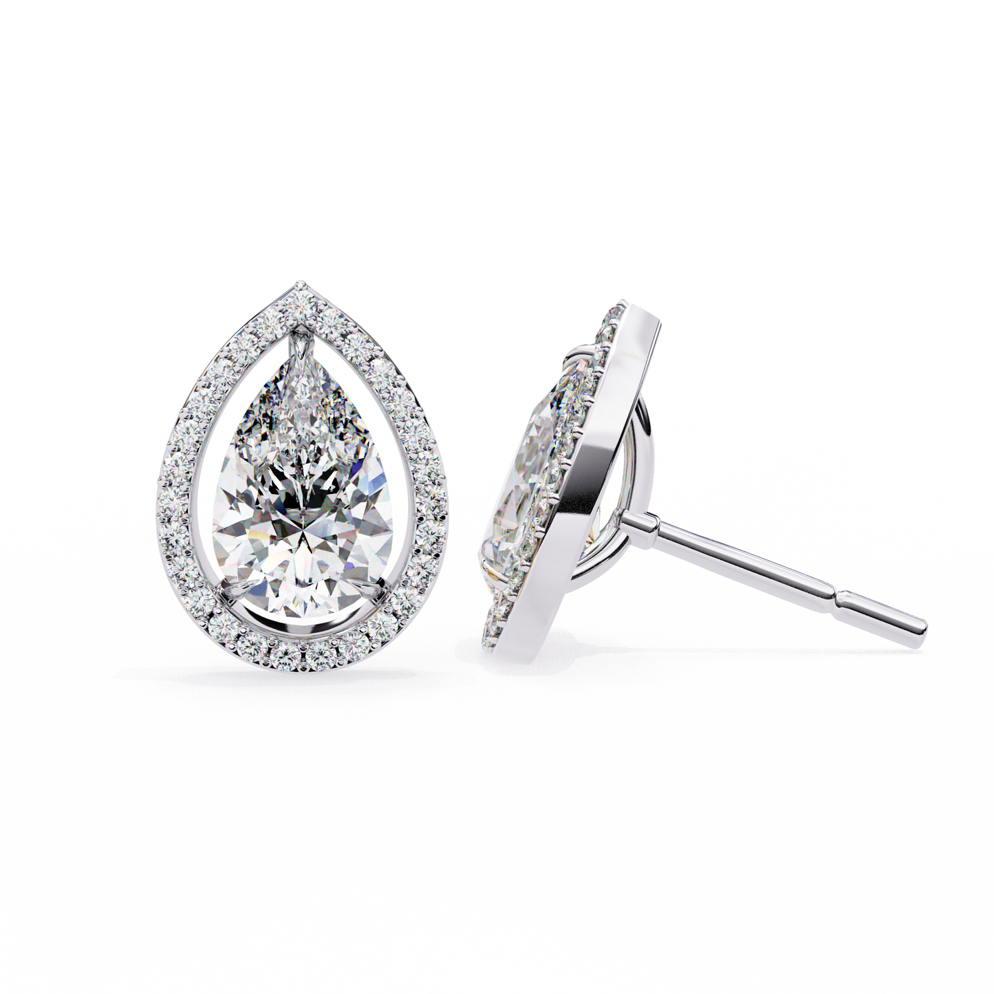 Silver Elysian Drops earrings
