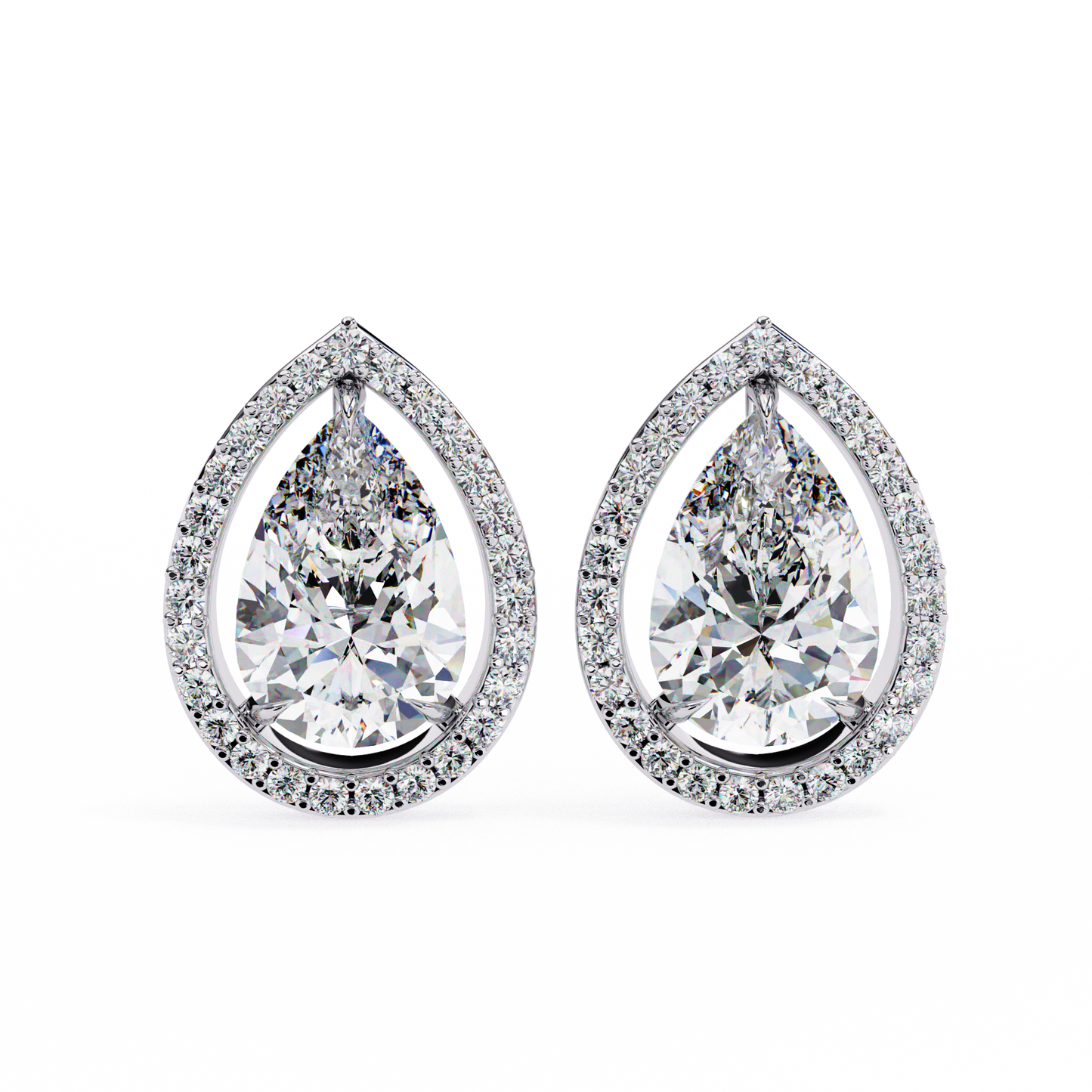 Silver Elysian Drops earrings