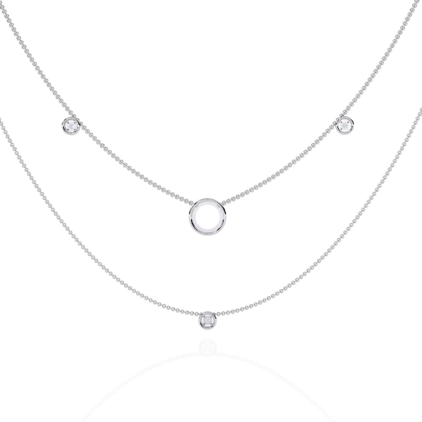 Silver Constellation Layered Necklace