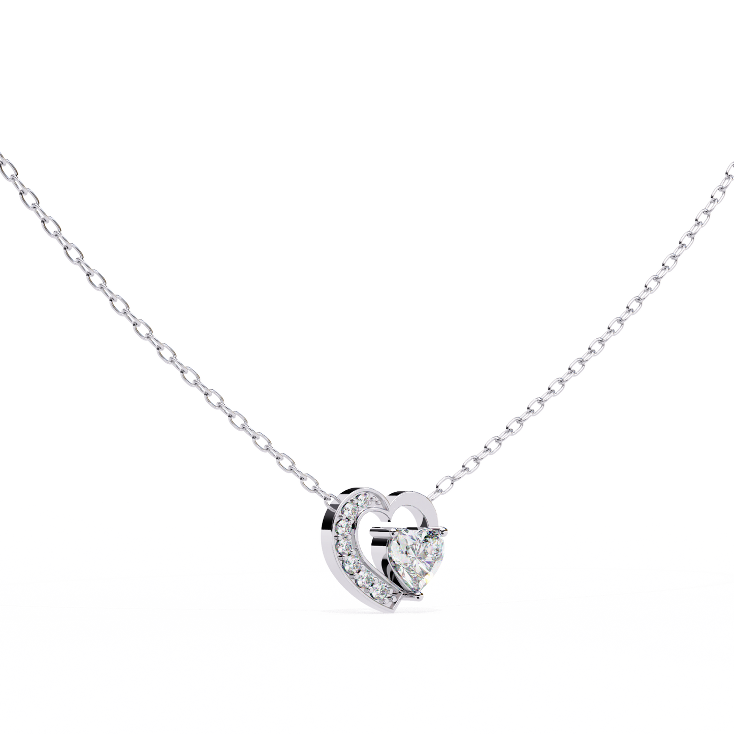 Silver Eternal Love Heart Pendant