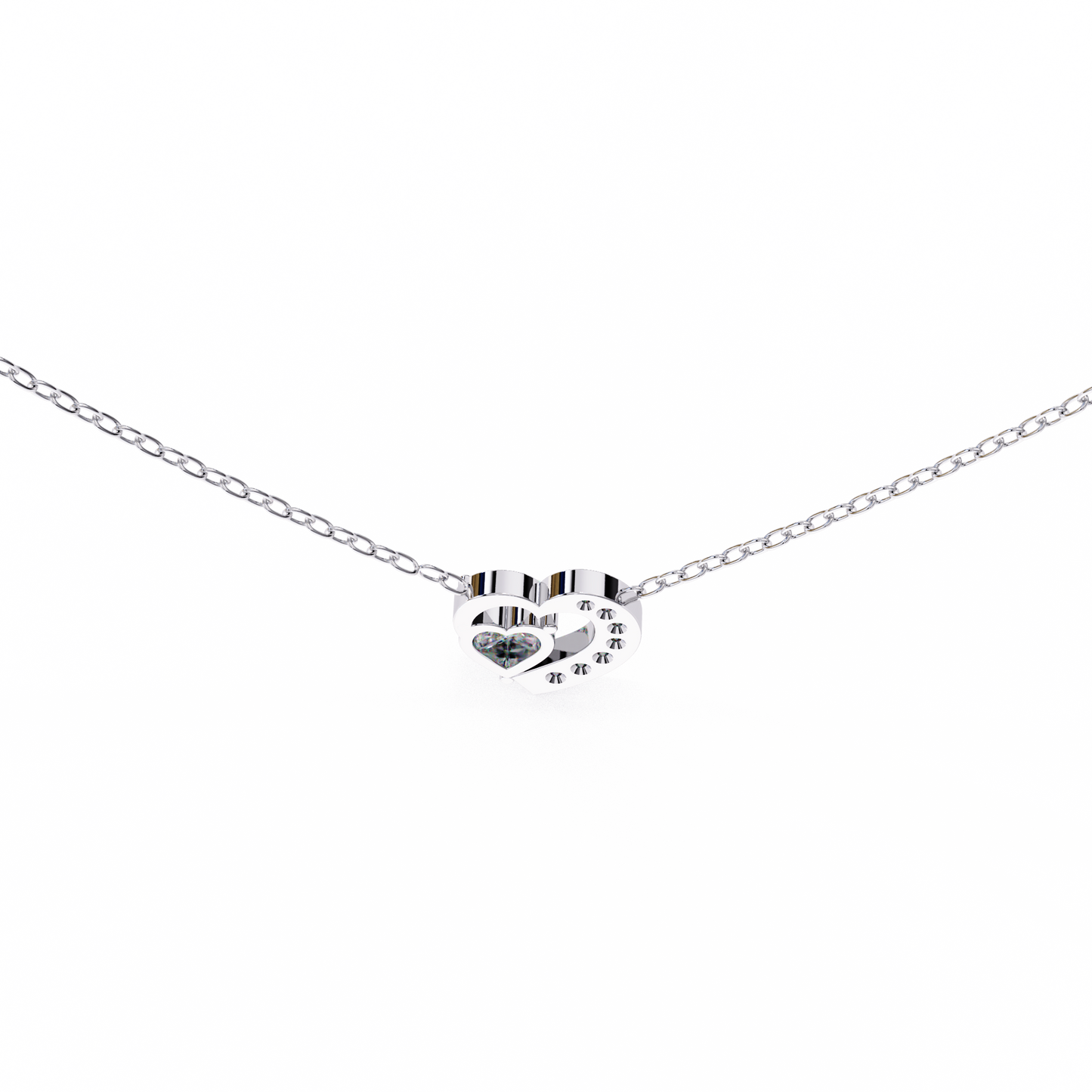 Silver Eternal Love Heart Pendant