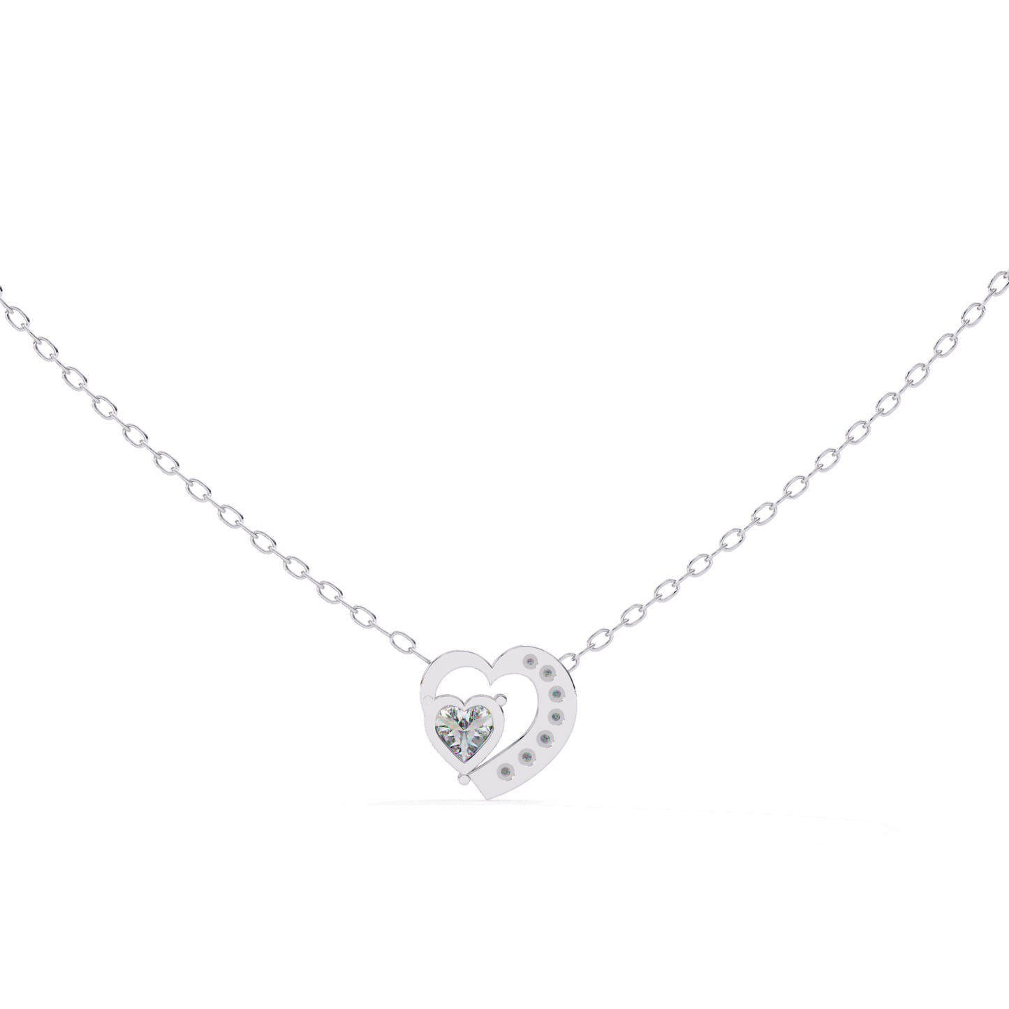 Silver Eternal Love Heart Pendant