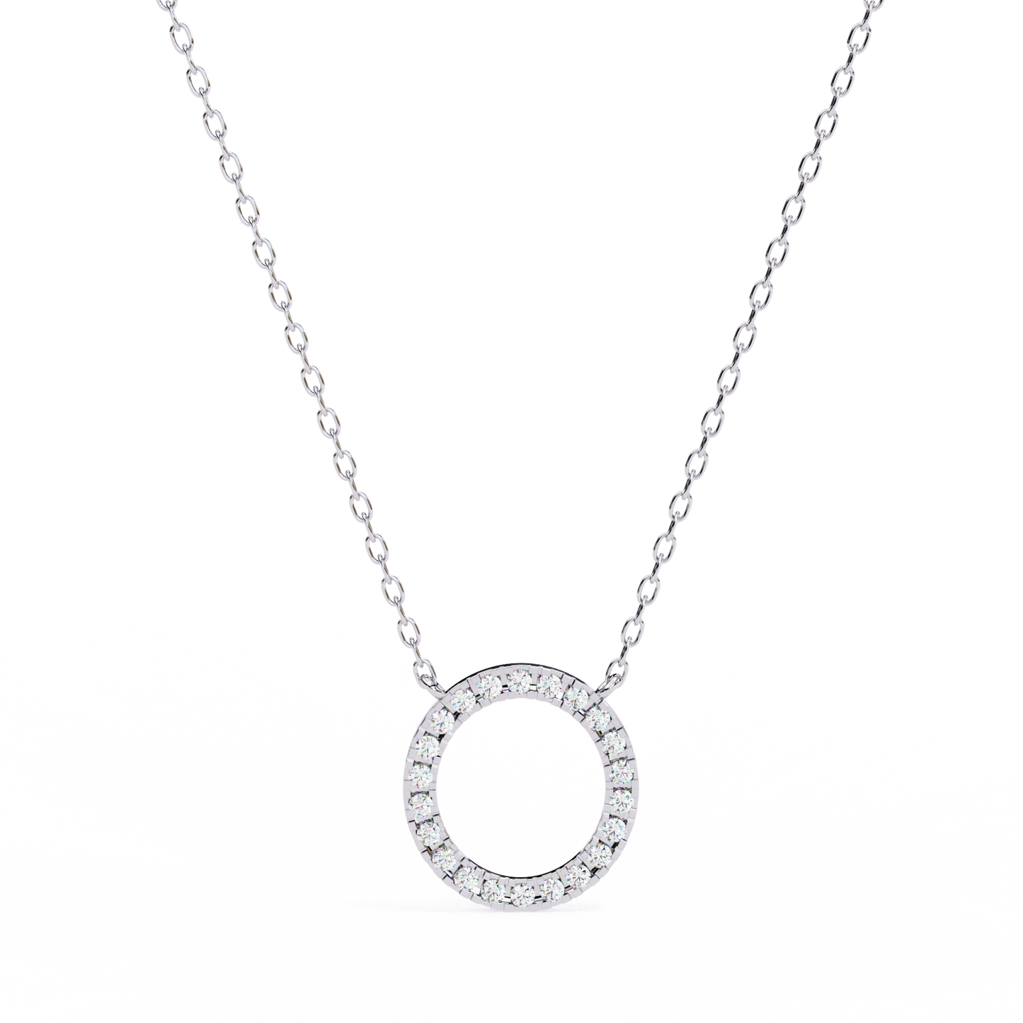 Silver Circle of Light Pendant