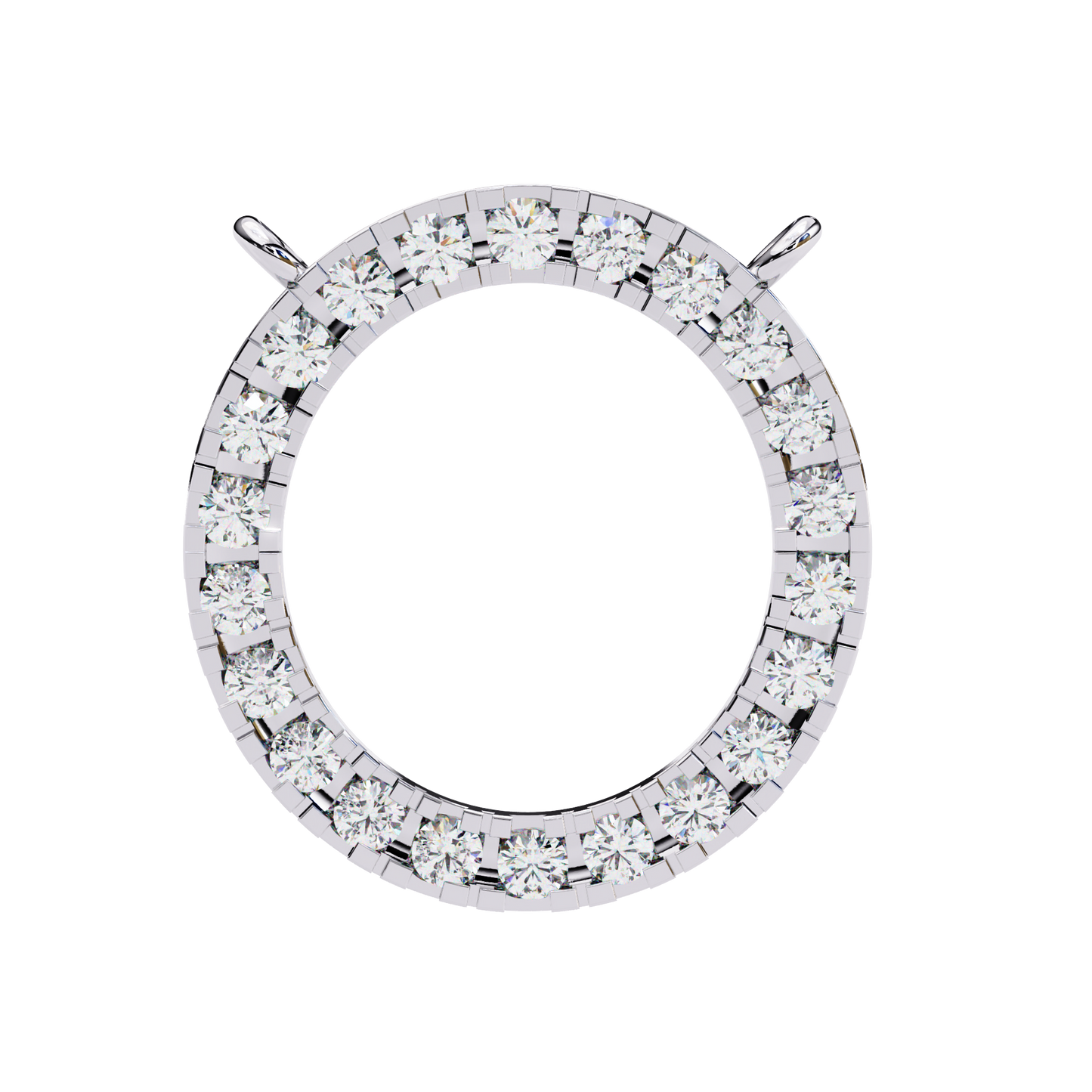 Silver Circle of Light Pendant