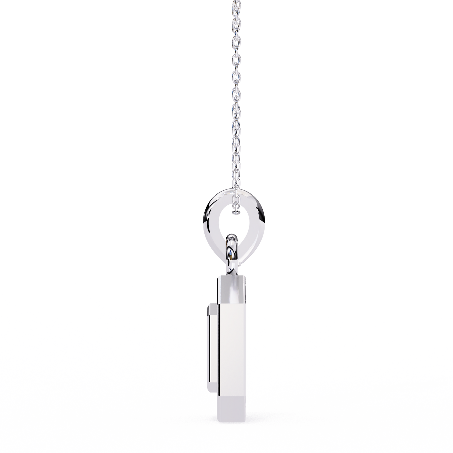 Silver Portal Diamond Pendant
