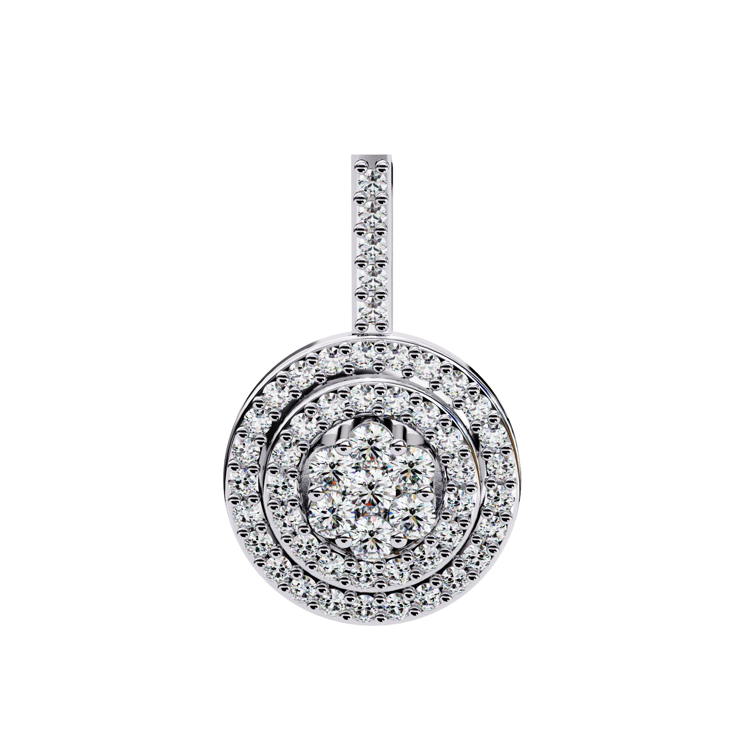 Silver Stardust Orb Necklace