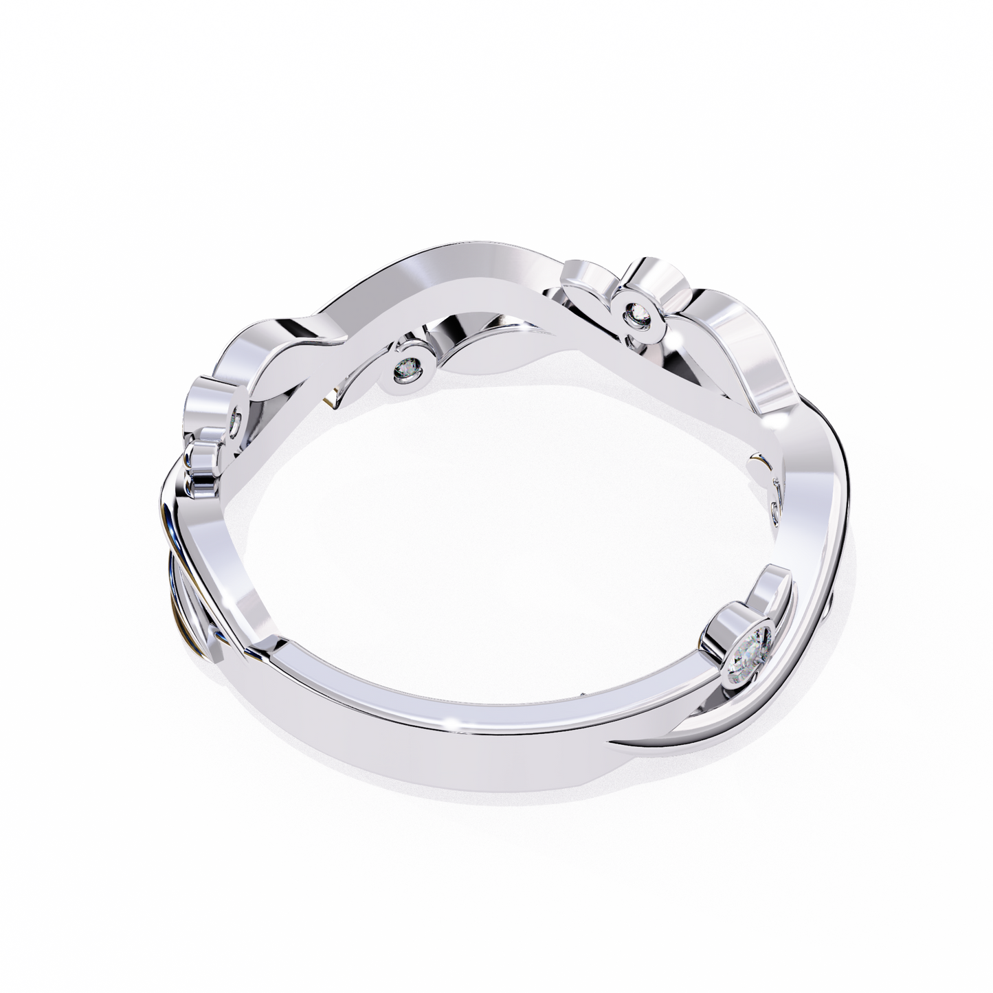 Silver Enchanted Vine Ring