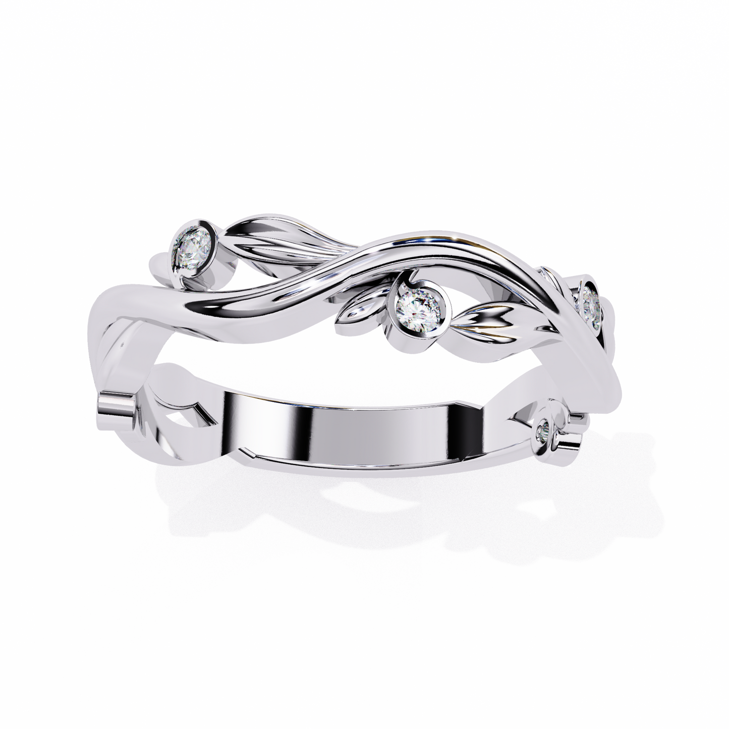 Silver Enchanted Vine Ring