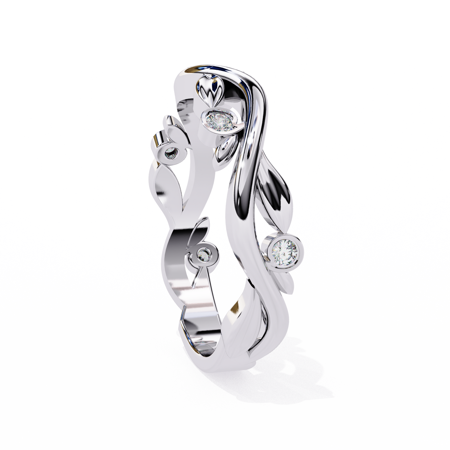 Silver Enchanted Vine Ring