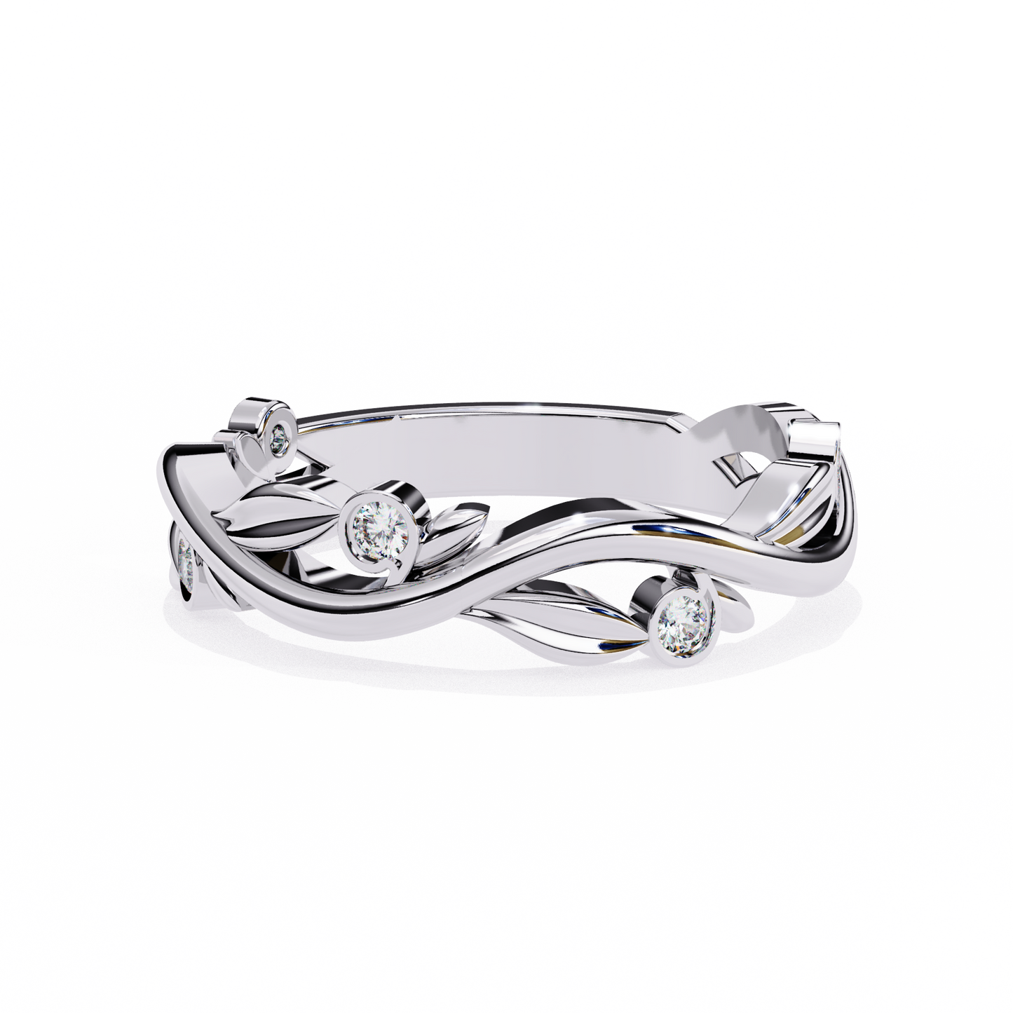 Silver Enchanted Vine Ring