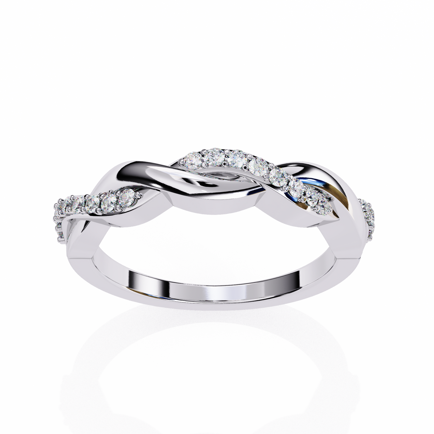Silver Destiny Braid Ring