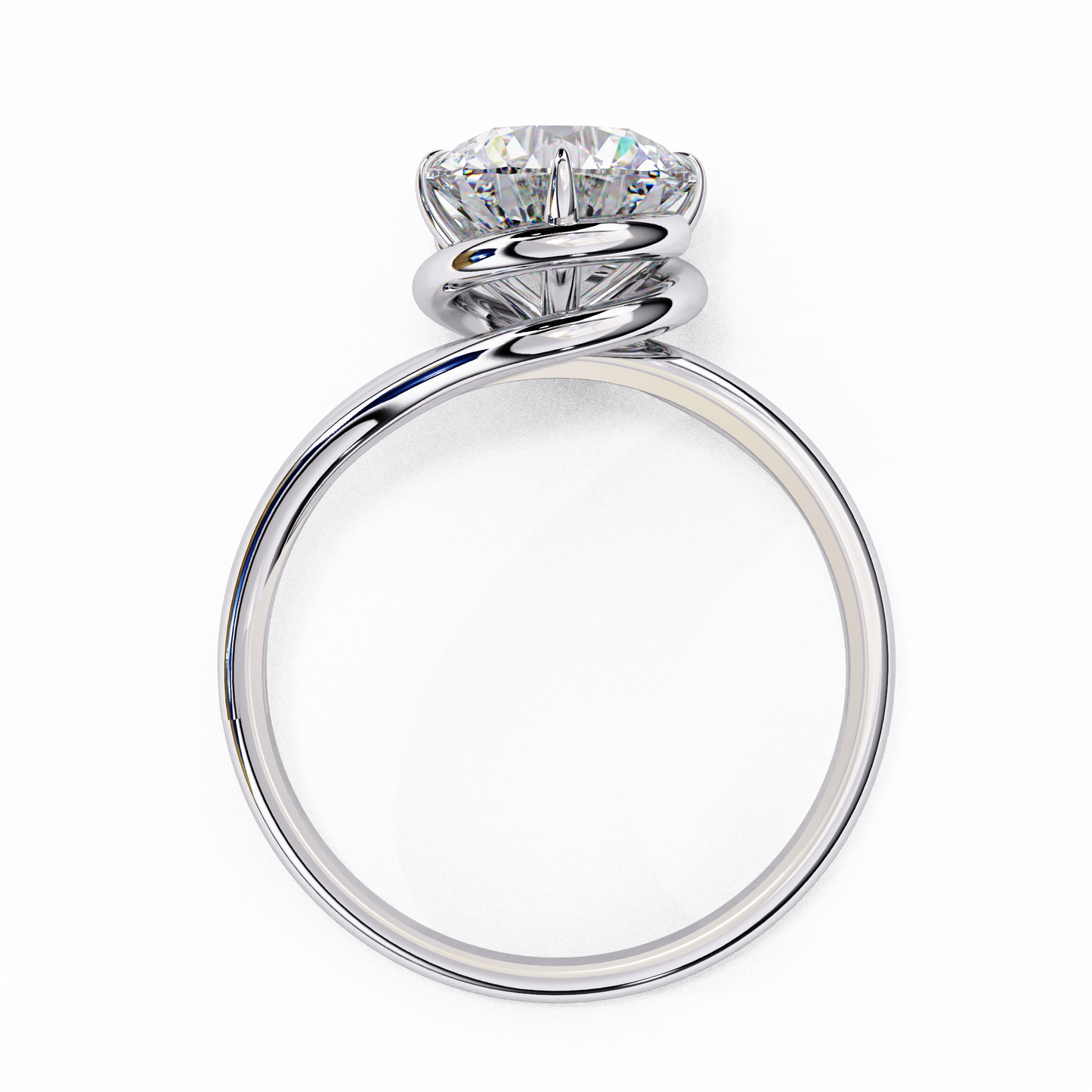 Silver Elegance Twist Ring