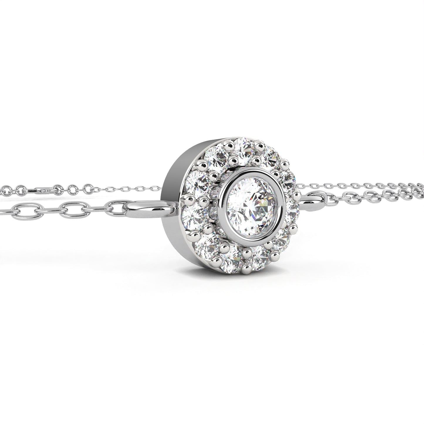 Silver Lumière halo bracelet