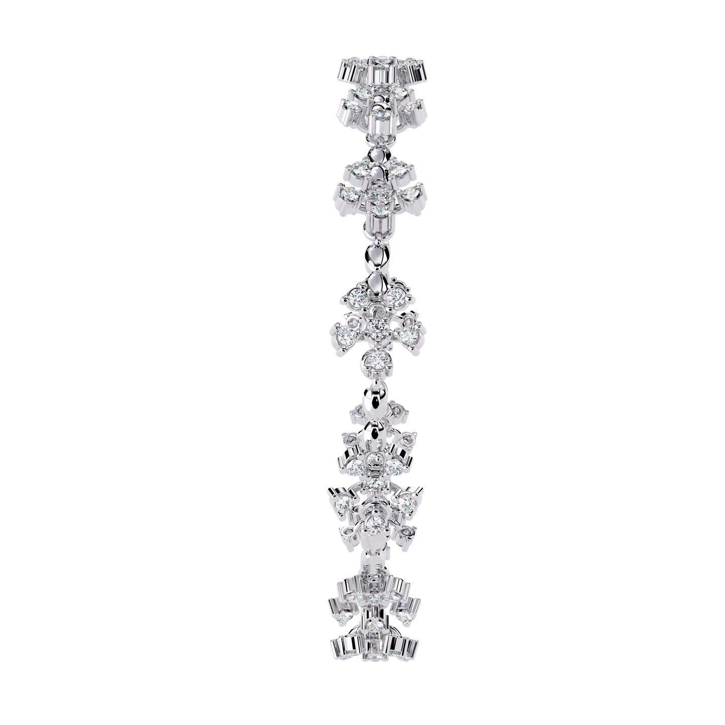 Silver Frost Blossom bracelet