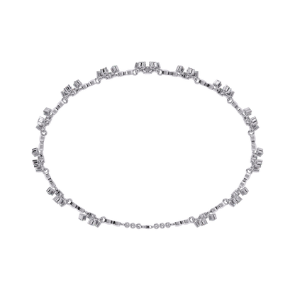 Silver Frost Blossom bracelet