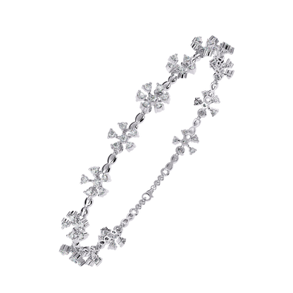 Silver Frost Blossom bracelet