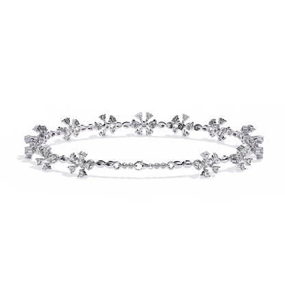 Silver Frost Blossom bracelet