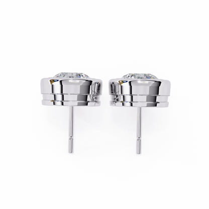 Silver Halo Spark earrings