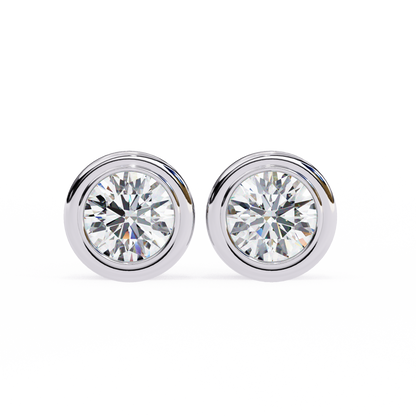 Silver Halo Spark earrings