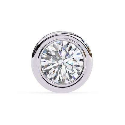 Silver Halo Spark earrings