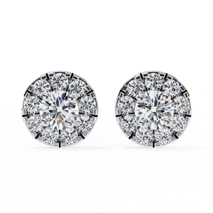 Silver Celestial Glow earrings