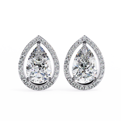 Silver Elysian Drops earrings
