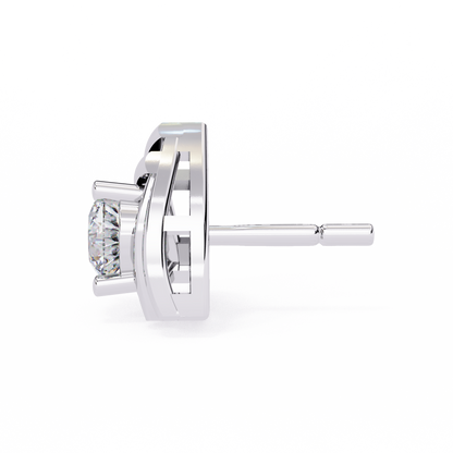 Silver Delta Diamond studs