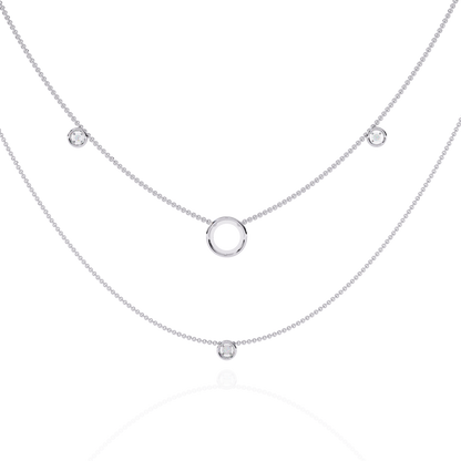 Silver Constellation Layered Necklace