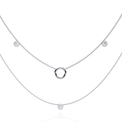 Silver Constellation Layered Necklace