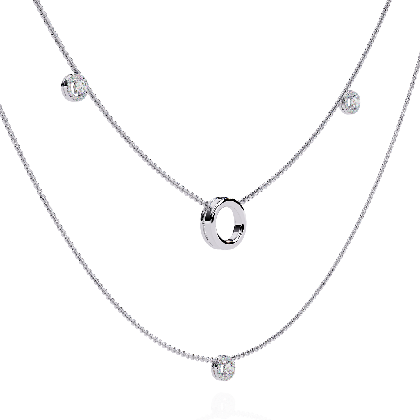 Silver Constellation Layered Necklace