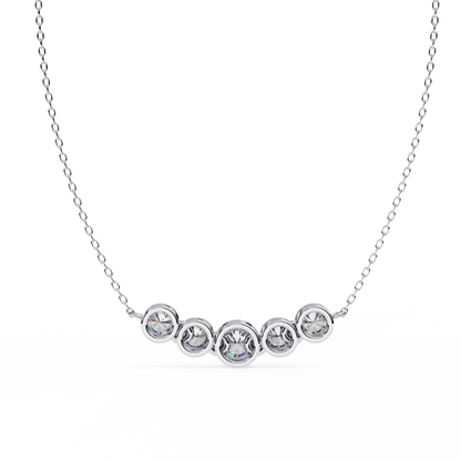 Silver Five Wishes Necklace