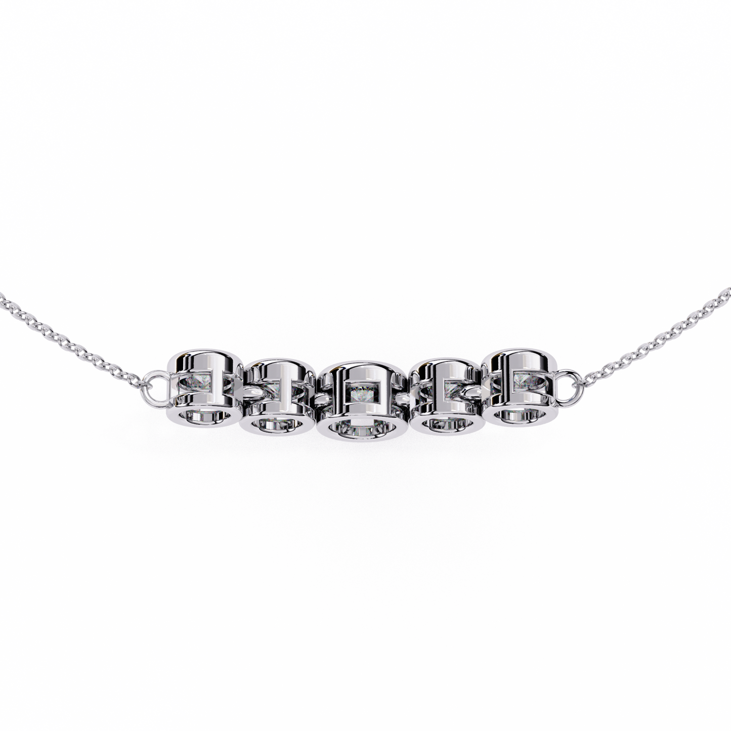 Silver Five Wishes Necklace
