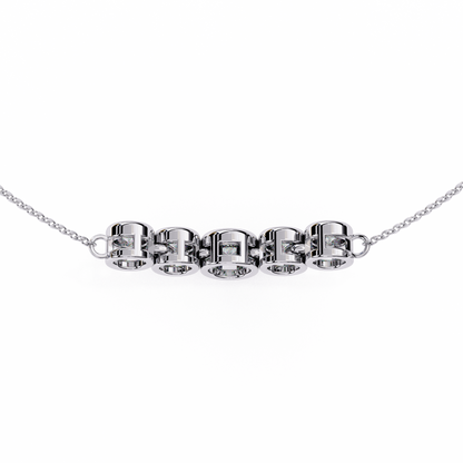Silver Five Wishes Necklace