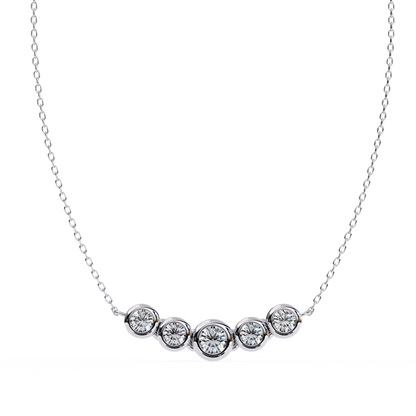 Silver Five Wishes Necklace