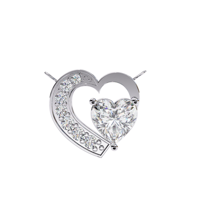 Silver Eternal Love Heart Pendant