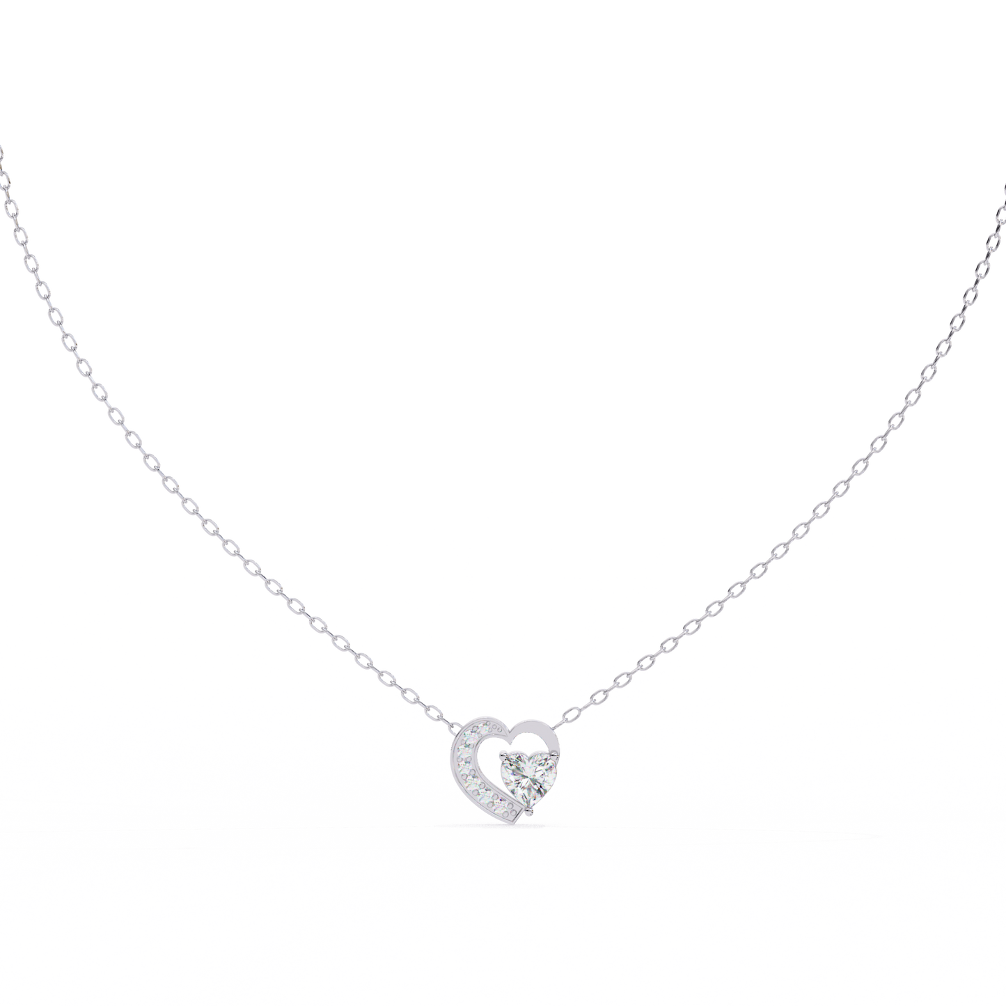 Silver Eternal Love Heart Pendant