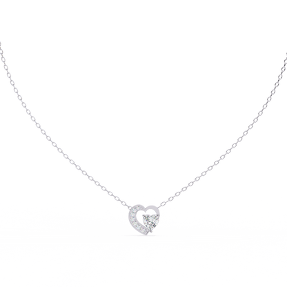 Silver Eternal Love Heart Pendant