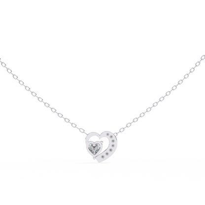 Silver Eternal Love Heart Pendant