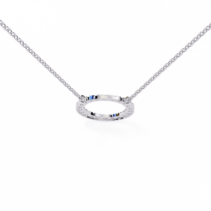 Silver Circle of Light Pendant
