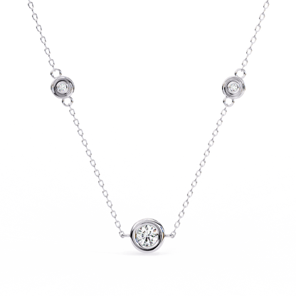 Silver Trinity Sparkle Necklace