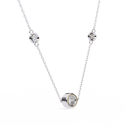 Silver Trinity Sparkle Necklace